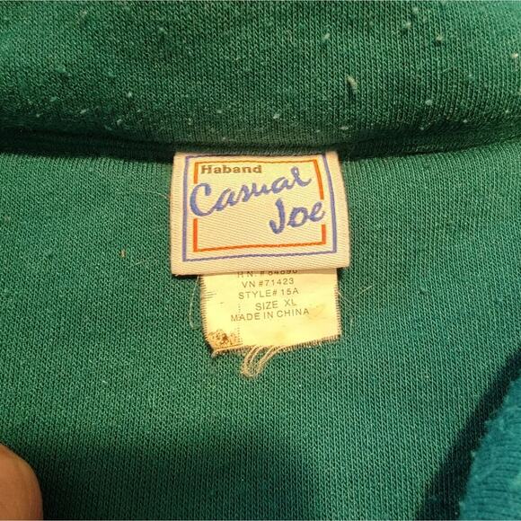 Mens Haband Long Sleeve Teal Zip Up Jacket - Picture 5 of 9